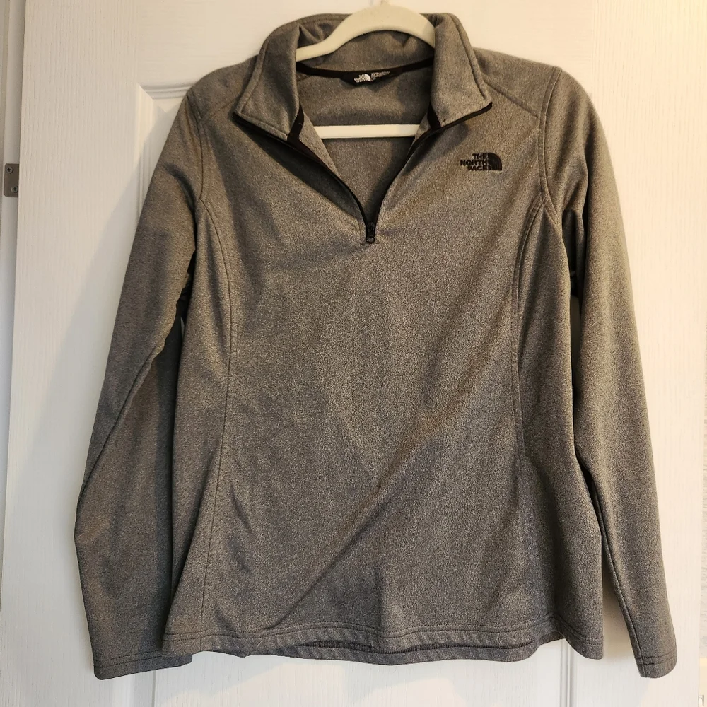 The North Face Gray Pullover Jacket Size L EUC